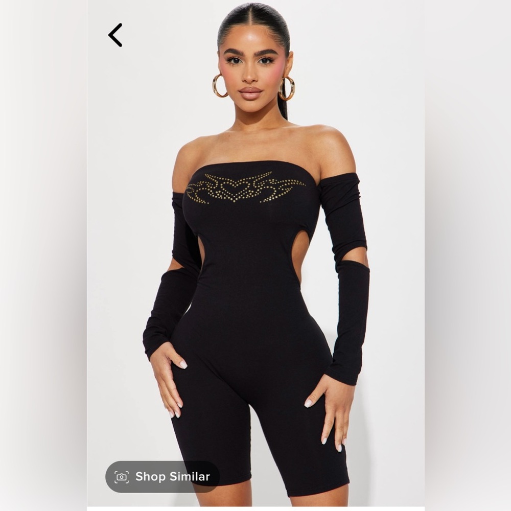 Sariah romper - black